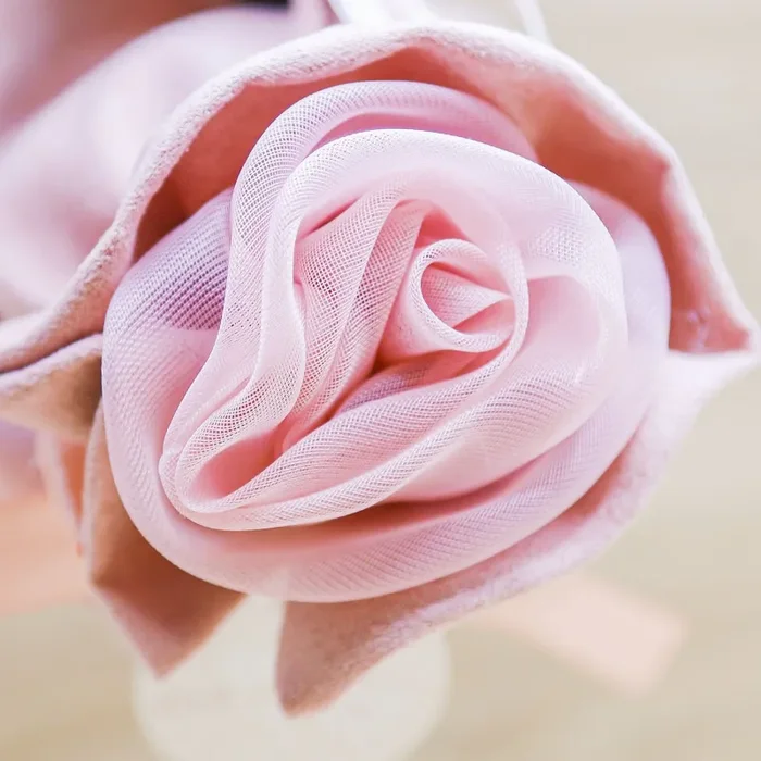 Sacchetto Rosa con Rosa Grande “Girl” Claraluna - immagine 3