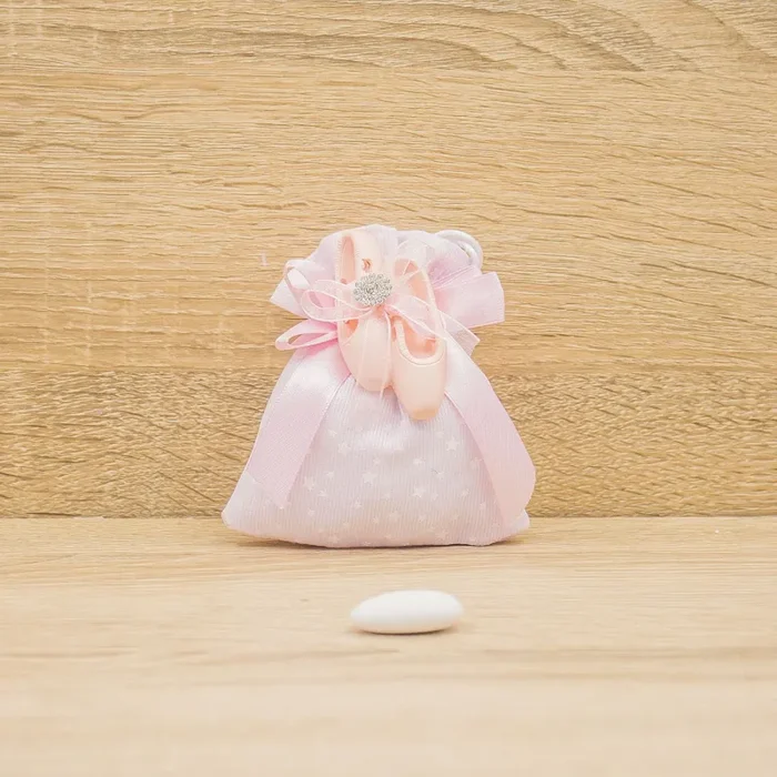 Sacchetto Rosa con Scarpette Ballerina