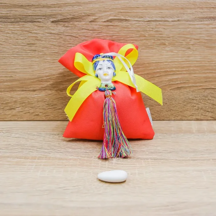 Sacchetto Rosso con Testa Moro Donna Fornitura