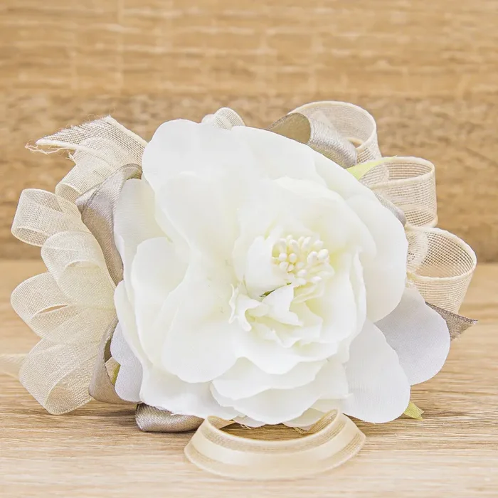 Sacchetto Sapone Profumato Cuore Fiocco Tortora La Vie en Rose - immagine 3