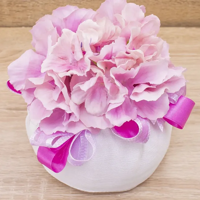 Sacchettone con Ortensie e Sali Profumati Francesi La Vie en Rose - immagine 3