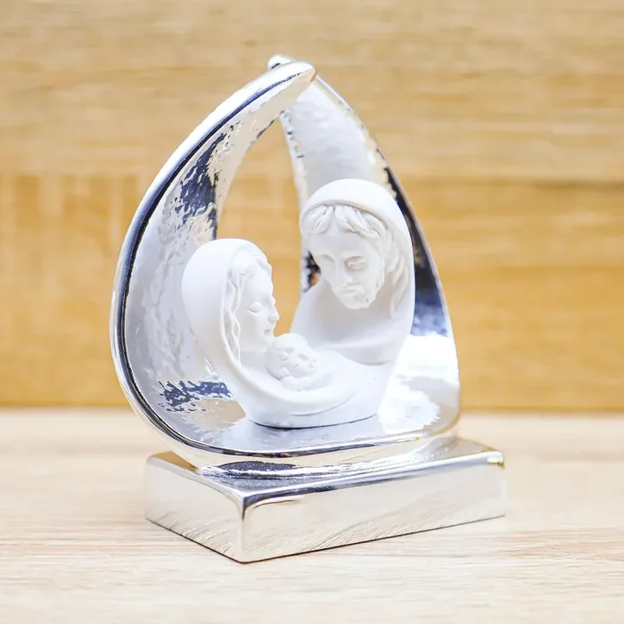 Sacra Famiglia Base Argento Lully Argenti - immagine 2