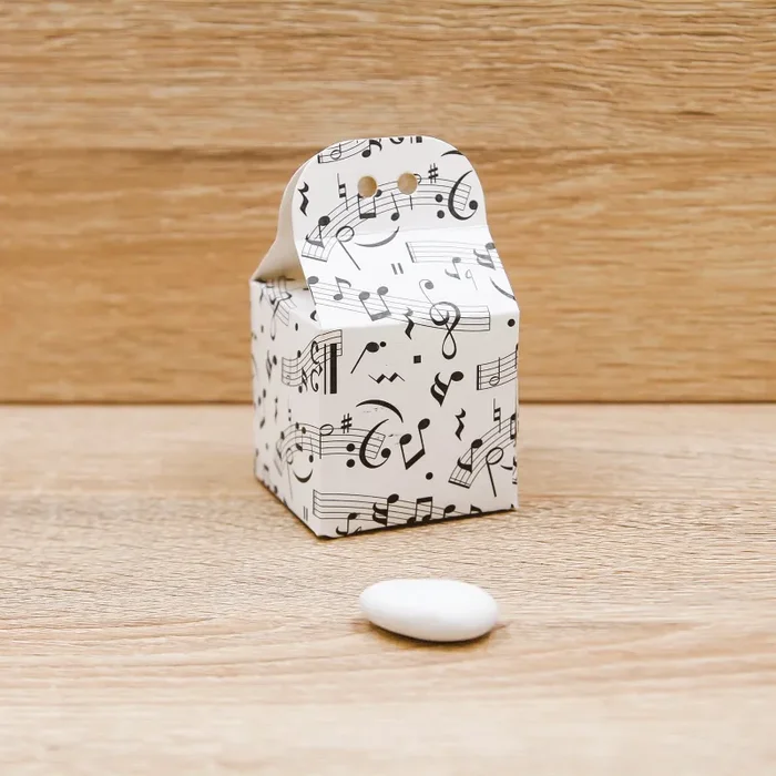 Scatolina Portaconfetti con Note Musicali Vendita online