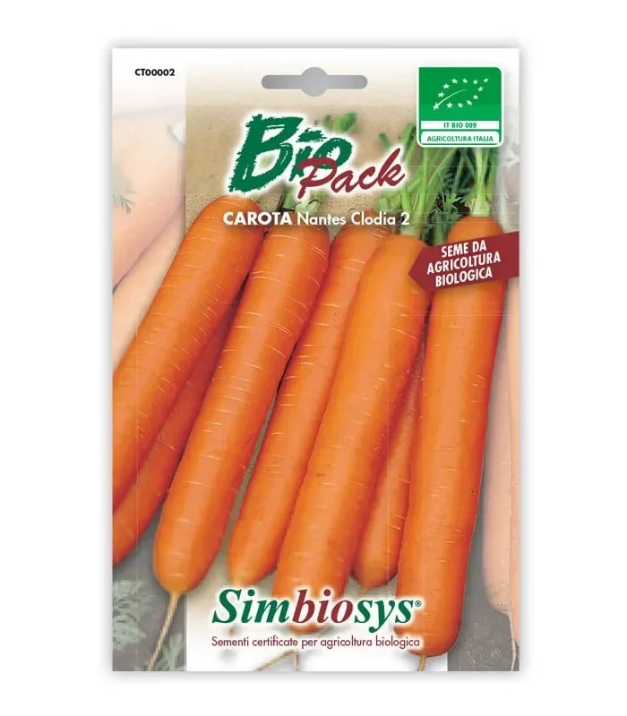 Semi da orto bio – Carota Nantese di Chioggia 2 Sel. Clodia