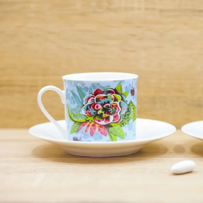 Set 2 Tazze con Piattino Michelle Allen Vendita calda - immagine 3