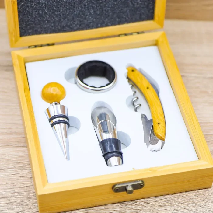 Set Vino Bamboo Cuore Matto Saldi - immagine 2