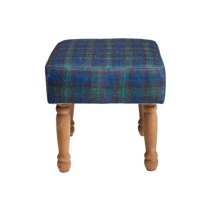 Sgabello basso quadrato scozzese – Mackenzie Fornitura