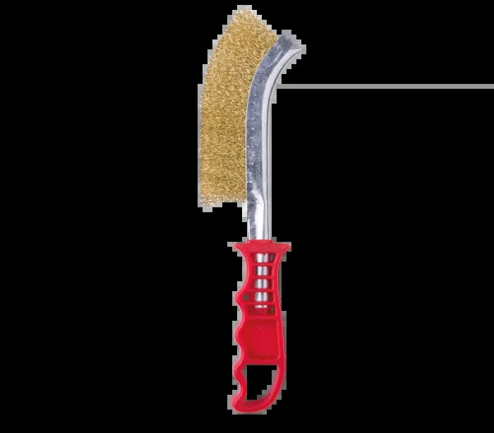 Spazzola filo ottonato.