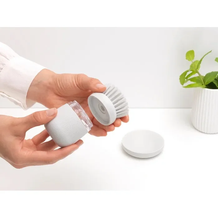 Spazzola lavapiatti con contenitore per sapone - immagine 2