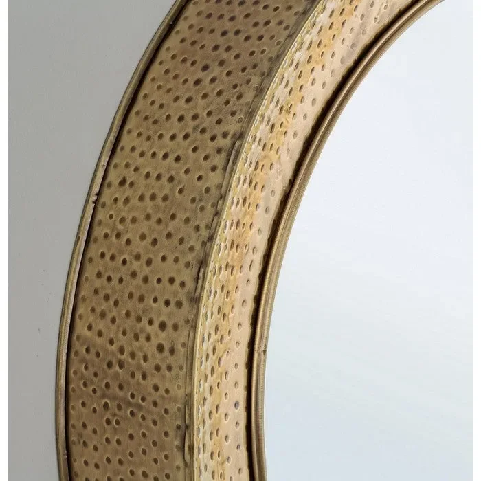 Specchio da parete tondo in acciaio 80 cm – Adara - immagine 2