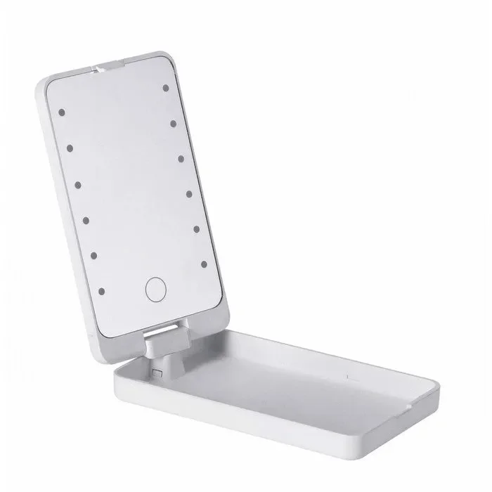 Specchio da trucco portatile con LED