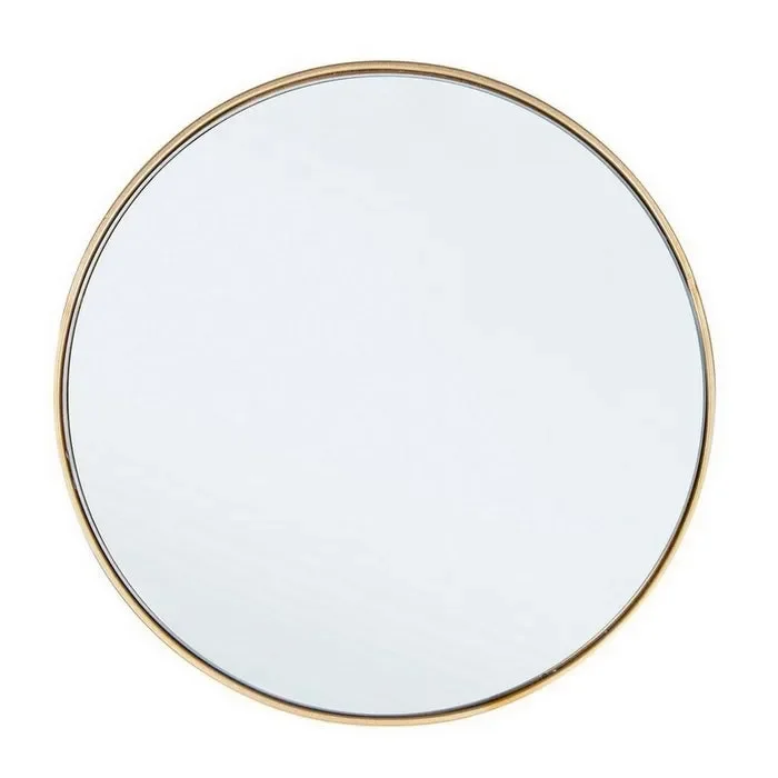 Specchio tondo con cornice dorata – Nucleos Vendita online