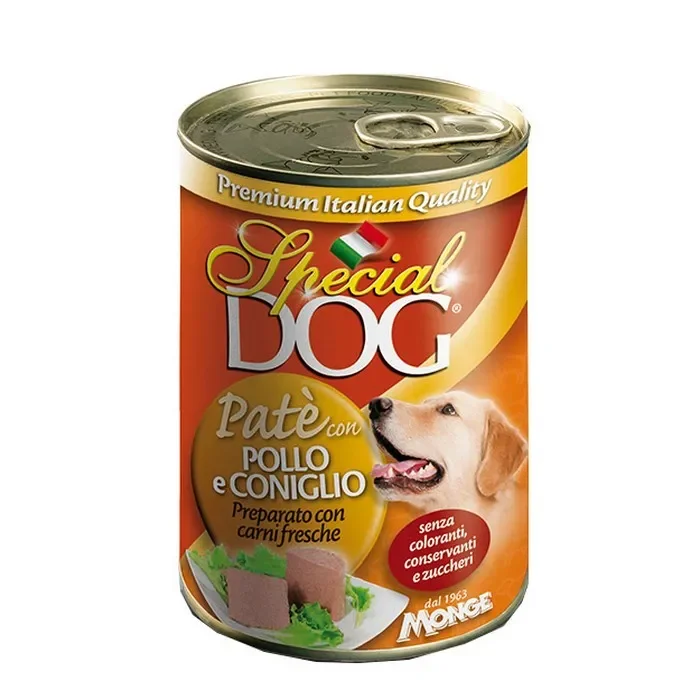 Special Dog All Breeds Adult Paté con Pollo e Coniglio 400g