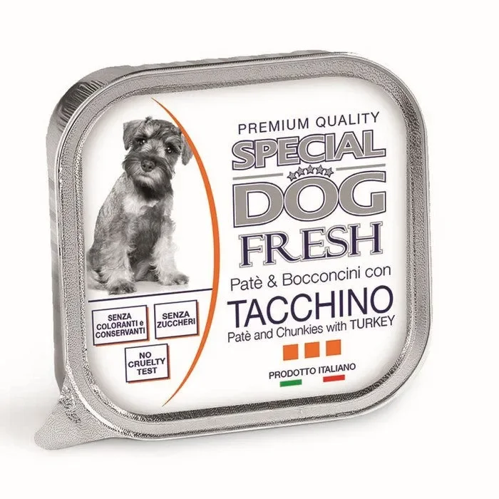 Special Dog Fresh Paté e Bocconcini con Tacchino 150g