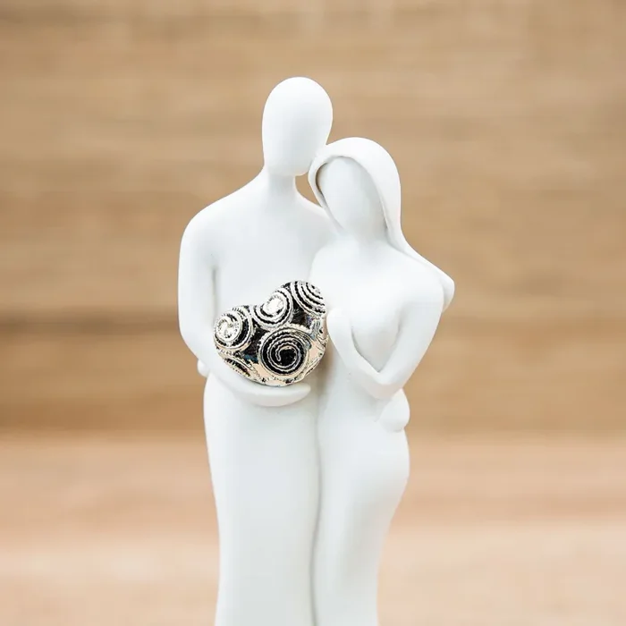 Sposi Innamorati Piccola con Cuore Argento Lully Argenti Vendita calda - immagine 3