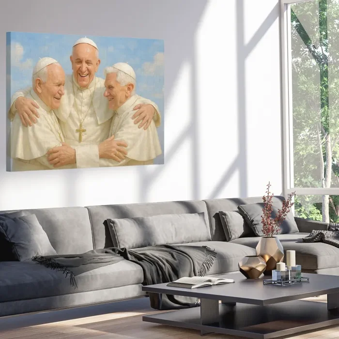 STAMPA SU TELA PAPA FRANCESCO 60x40cm | PROMO RISERVATA AI NUOVI CLIENTI - immagine 3