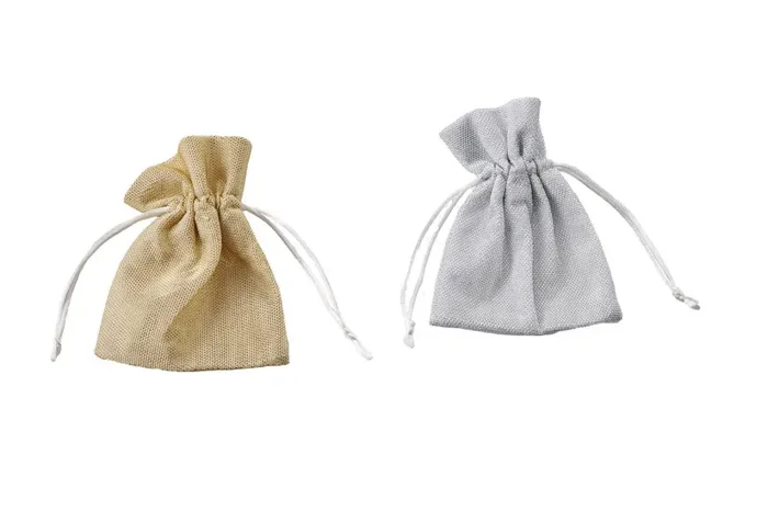 Star Import Italy Sacchetto Portaconfetti Brillé Silver H 10 X 13 Cm 12 Pz