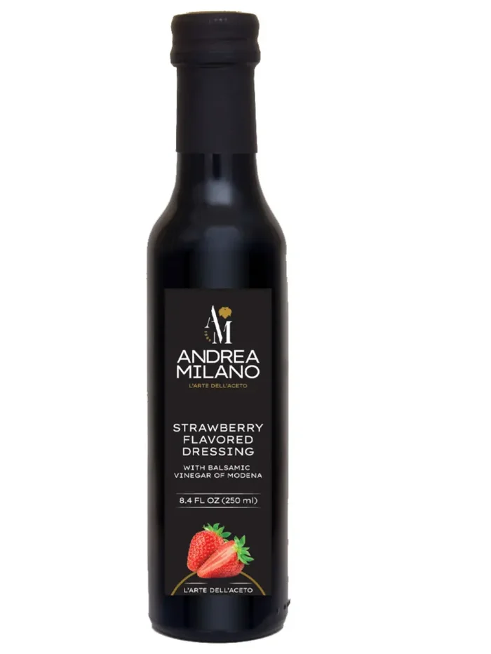 STRAWBERRY FLAVORED DRESSING WITH BALSAMIC VINEGAR OF MODENA I.G.P. 8.4 FL OZ (250ML) Moda