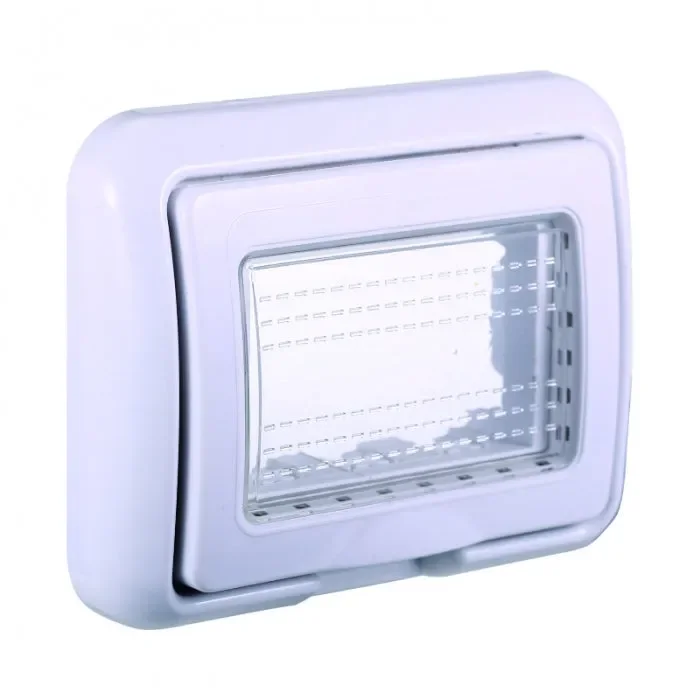 SUPPORTO IDROBOX IP55 3 POSTI BIANCO COMPATIBILE LIVING INTERNATIONAL LIGHT TECH ettroit lb2703