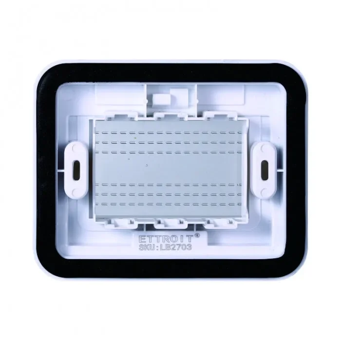 SUPPORTO IDROBOX IP55 3 POSTI BIANCO COMPATIBILE LIVING INTERNATIONAL LIGHT TECH ettroit lb2703 - immagine 2