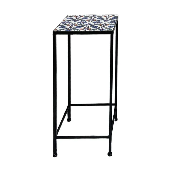 Supporto quadrato per piante con mosaico – Elba