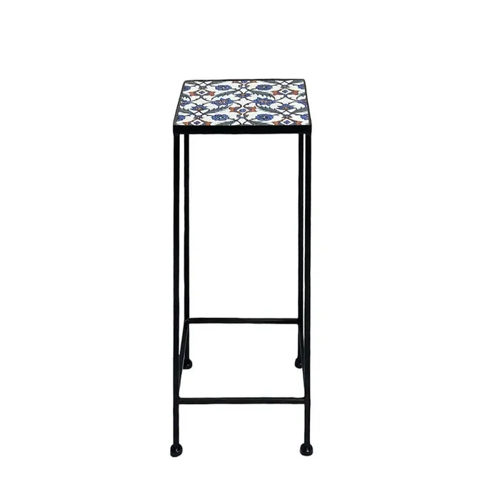 Supporto quadrato per piante con mosaico – Elba - immagine 2