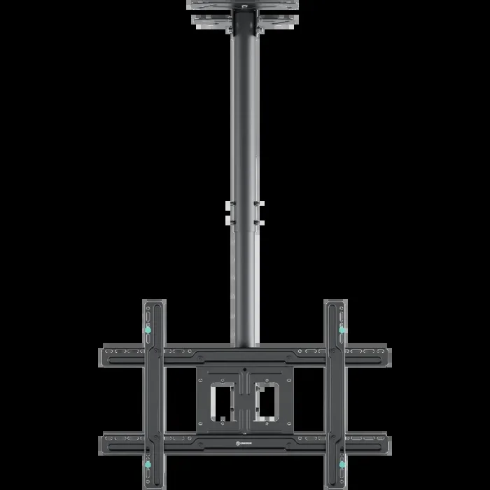 Supporto TV da soffitto telescopico, da 32″ – 80″, carico max 68,2 kg, nero N2L-B - immagine 2