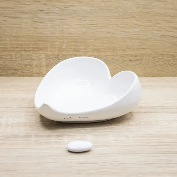 Svuotatasche/Piatto Cuore Bianco Claraluna - immagine 3