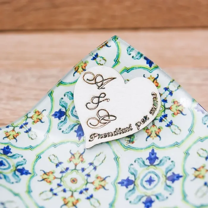 Svuotatasche Piccolo Stile Maiolica Personalizzabile Prendimi per Mano Solidale - immagine 3