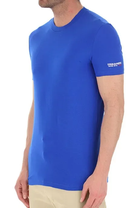 T-shirt uomo Dsquared2 art D9M203530 420 colore blu misura a scelta - immagine 2