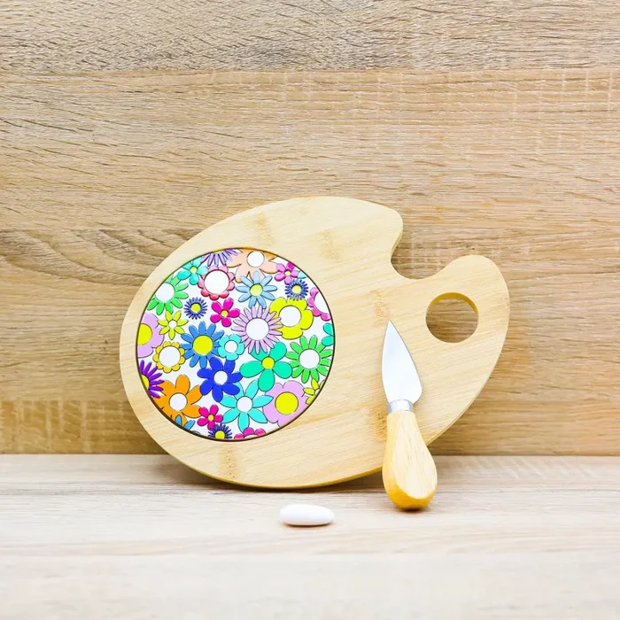 Tagliere Tavolozza Linea Fiorello Cuore Matto In saldo