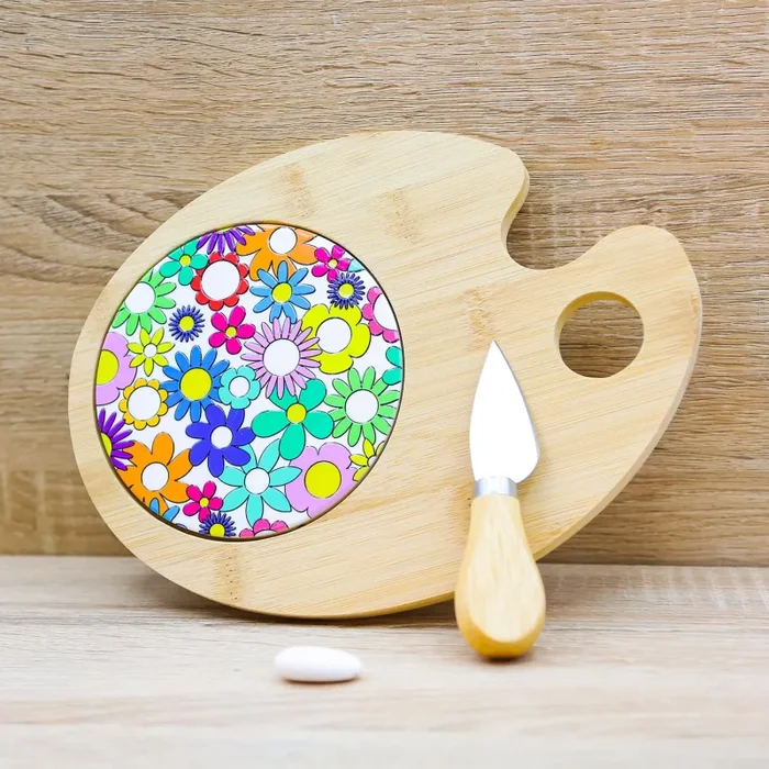 Tagliere Tavolozza Linea Fiorello Cuore Matto In saldo - immagine 2