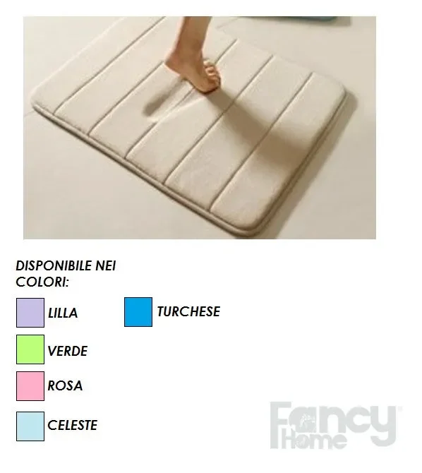 TAPPETO BAGNO FRANCY HOME ART. MALESIA COL. A SCELTA MIS. 50X80 CM