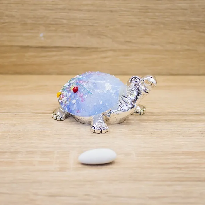 Tartaruga Argento, Corazza con Decori Lully Argenti