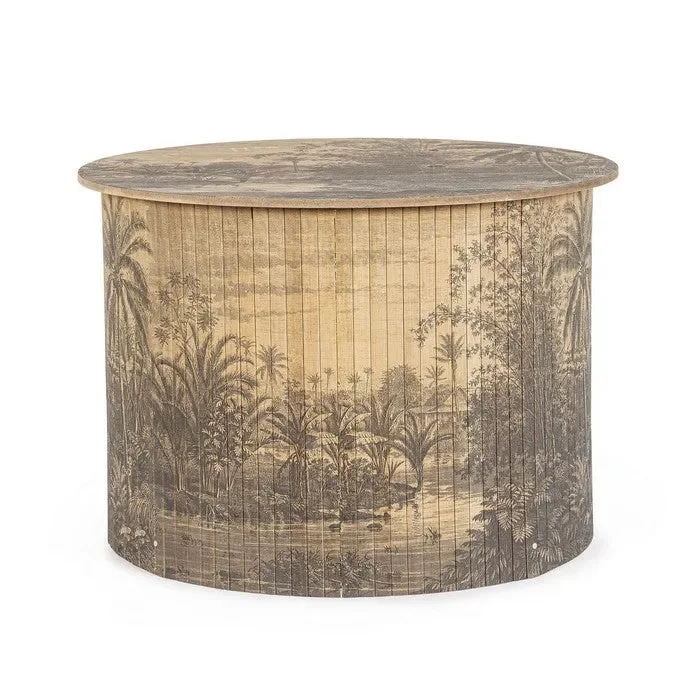 Tavolino tondo in bamboo – Fujiko Vendita calda