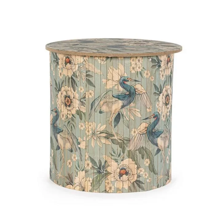 Tavolino tondo in bamboo – Maylin Moda