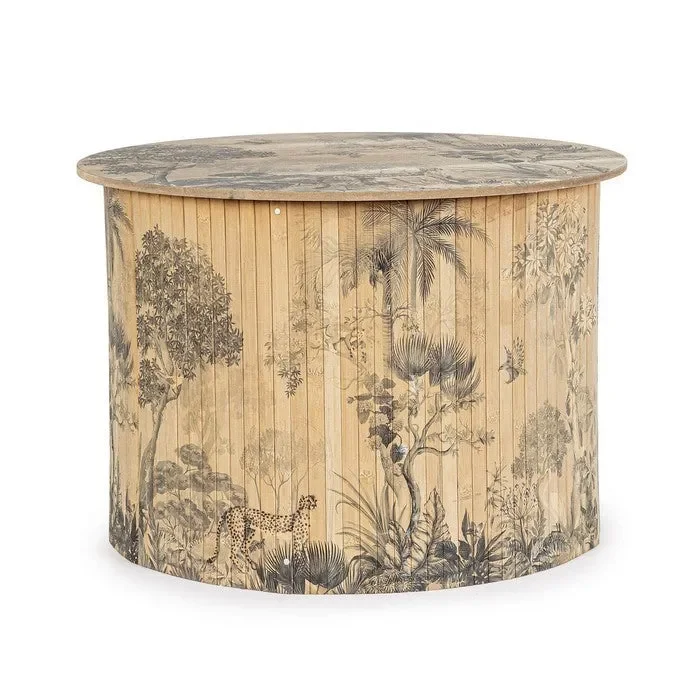 Tavolino tondo in bamboo – Namika