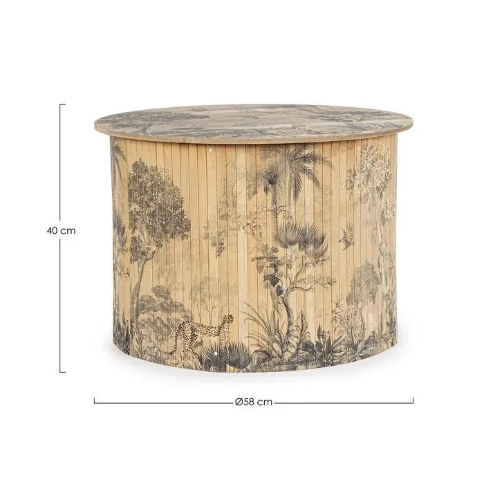 Tavolino tondo in bamboo – Namika - immagine 2