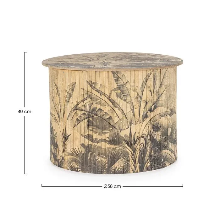 Tavolino tondo in bamboo – Nariko - immagine 2