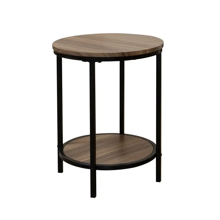 Tavolino tondo industrial – Kesar - immagine 2