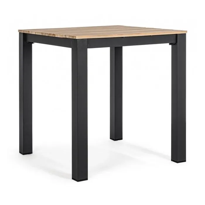 Tavolo alto da bar con superficie in legno – Kailani