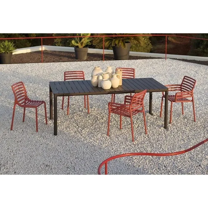 Tavolo da giardino con piano a doghe estensibile – Tevere - immagine 2