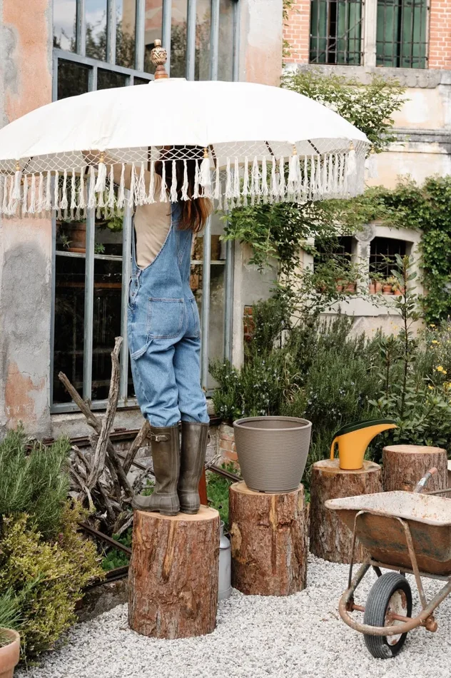 TeraPlast Vaso Duna 57 Dot Fog Plastica Riciclata - immagine 2