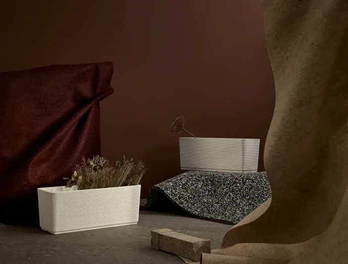 TeraPlast Vaso Fioriera Sinai 98 Dot Ash Plastica Riciclata Vendita calda - immagine 2