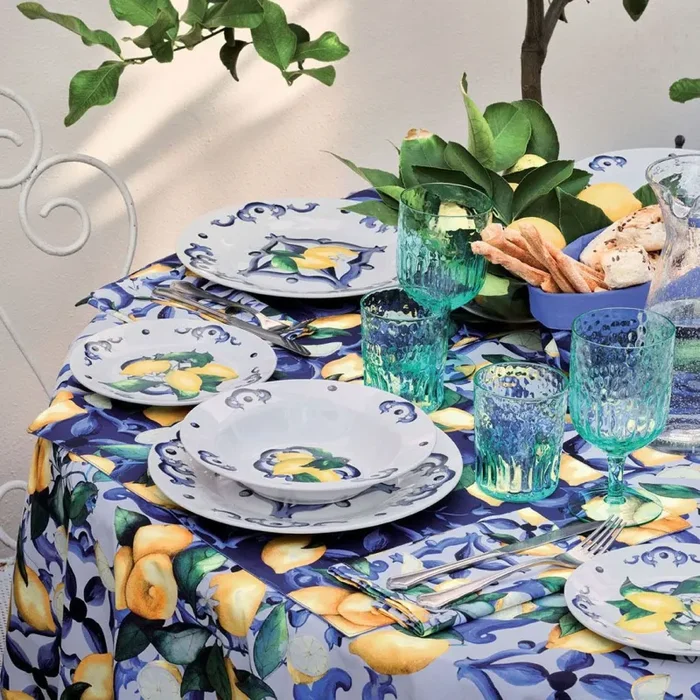 Tognana Servizio Tavola Atollo Citrus 18 Pz Porcellana Blu Saldi - immagine 3