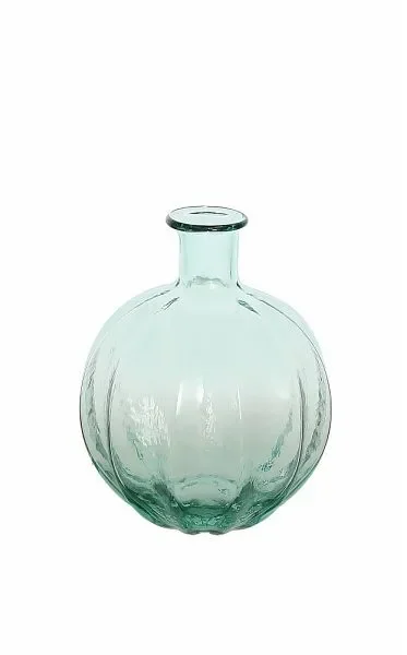 Tognana Vaso Bombato H 25 Cm Design Bodrum Azzurro