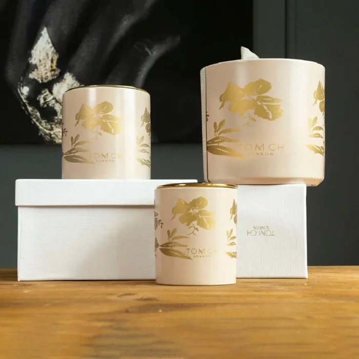 Tom Ch London Candela Florence Piccola H9 D8 cm Crema - immagine 2