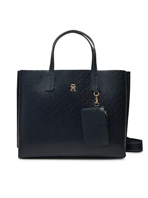 Tommy Hilfiger Borsa donna Th Distinct Satchel Mono art AW0AW17174 Saldi