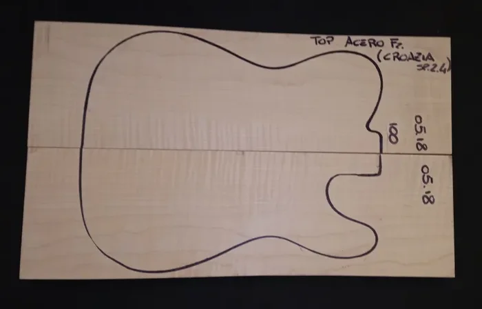 Top Acero marezzato cm. 2,5