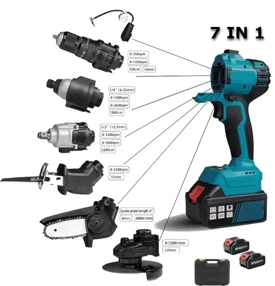 TRAPANO A BATTERIA 7 IN 1 CON VALIGETTA | PROMO RISERVATA AI NUOVI CLIENTI